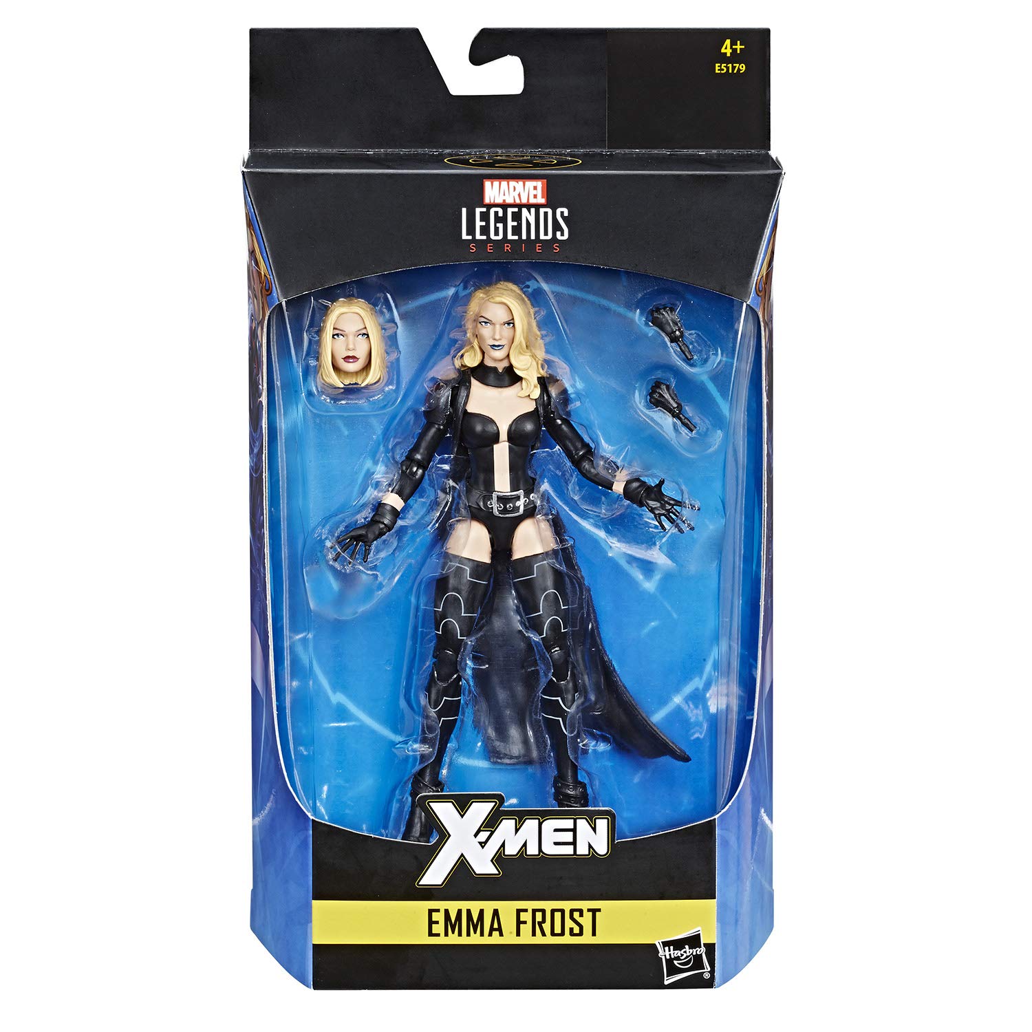 Marvel Legends Infinite Series 6-Inch Emma Frost Action Figure - Exclusive Black Outfit | Collectible Marvel X-Men Character | Perfect for Display & Superhero Toy Collections