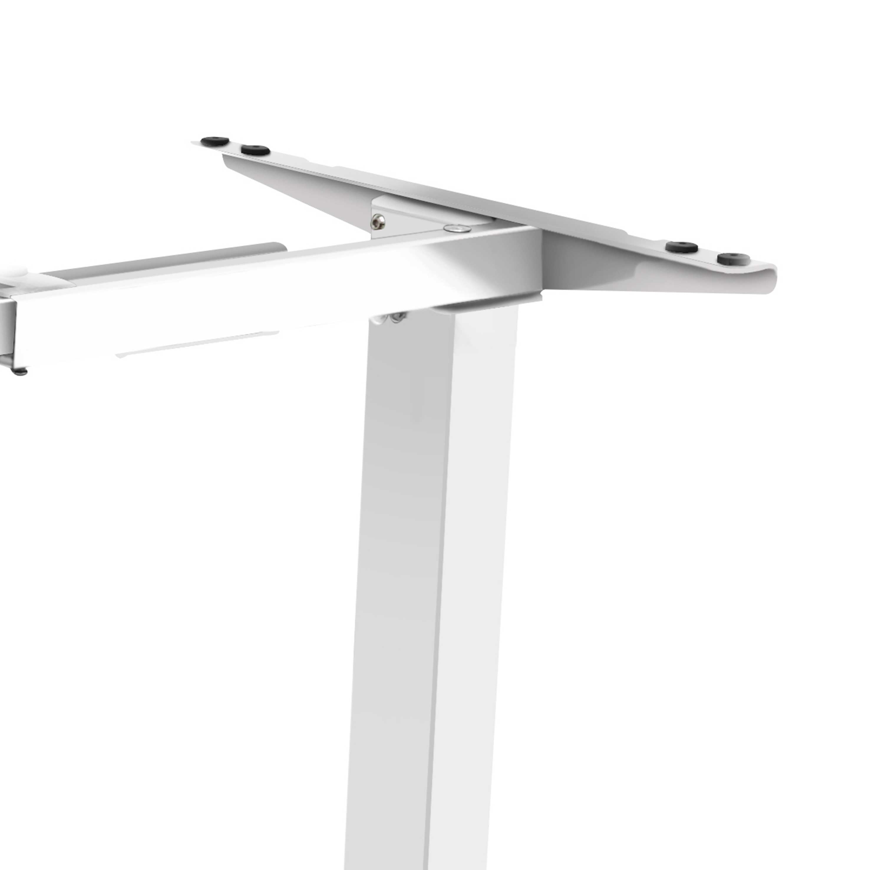 Single Motor Adjustable Sit Stand Desk Frame - 70kg Heavy Duty Weight Capacity, White (DH64) for Home Office & Workspace Ergonomics