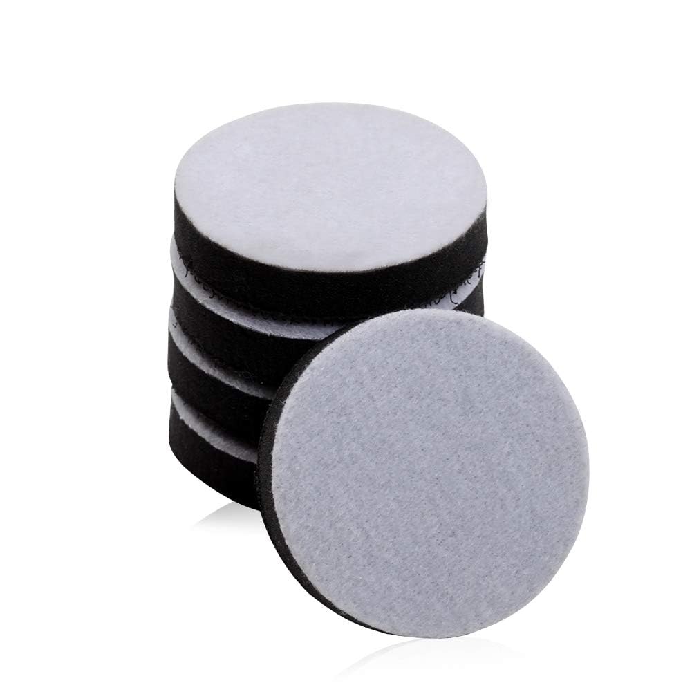 SPEEDWOX 2 Inch Hook and Loop Soft Sponge Cushion Buffer Pads - 5 Pack Foam Sanding Sponges with Hook & Loop Backing for Polishing, Buffering & Smoothing Surfaces - Perfect for Woodworking, Auto Detailing & DIY Home Projects