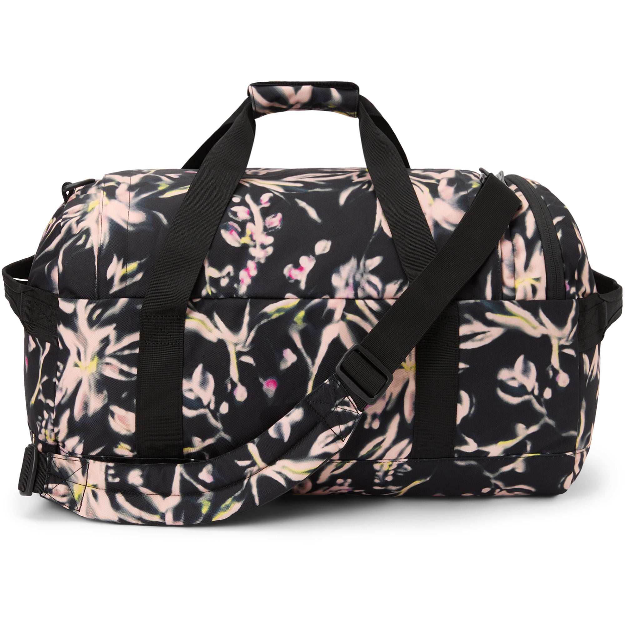 EQ Duffle 35L Travel Backpack - Waterproof Gym Bag with Laptop Compartment | Midnight Blooms Floral Print | Perfect for Gym, Travel & Weekend Getaways
