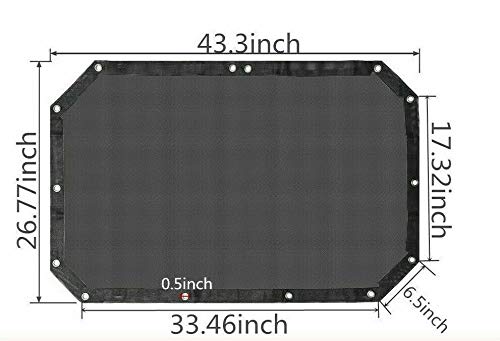 Jeep Wrangler JK JKU Unlimited Rubicon Sahara Sport Mesh Sun Shade Top Cover - UV Protection & Breathable Mesh for Off-Road & Summer Driving