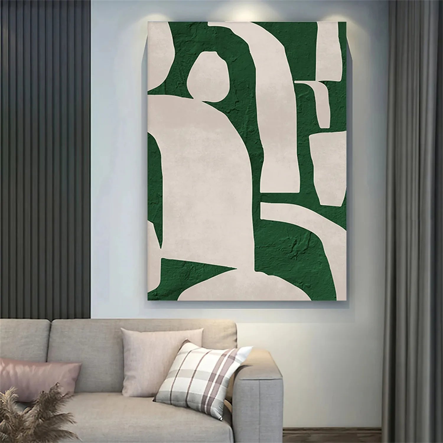 Abstract Painting #AB 192 - Modern Wall Art for Living Room, Bedroom & Office Decor - Handmade Canvas Artwork for Home & Office Interior Design