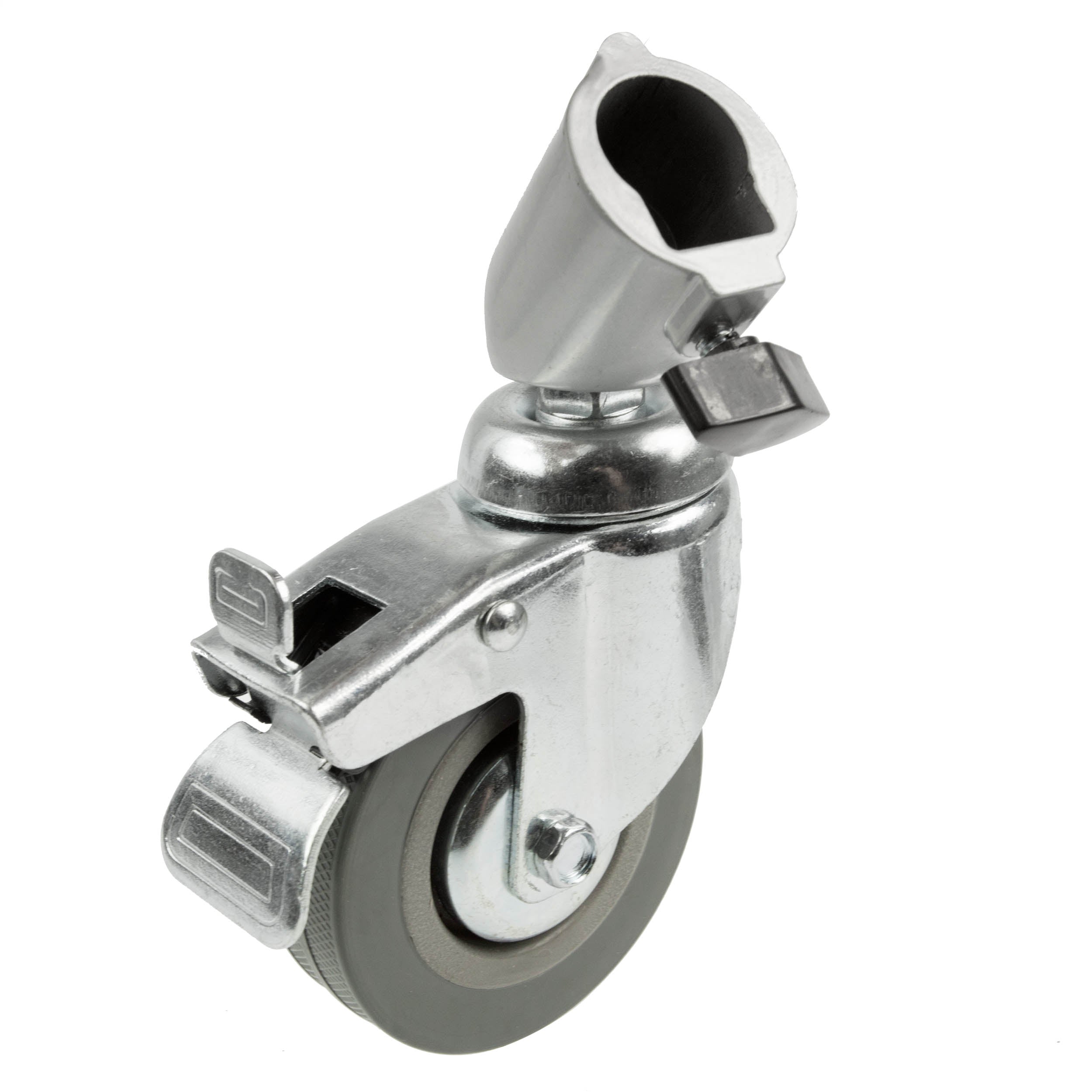 3-Pack 75mm Light Stand Swivel Caster Wheels with Brakes (22mm Fitting) - Heavy Duty Studio Equipment for Photography & Video Production