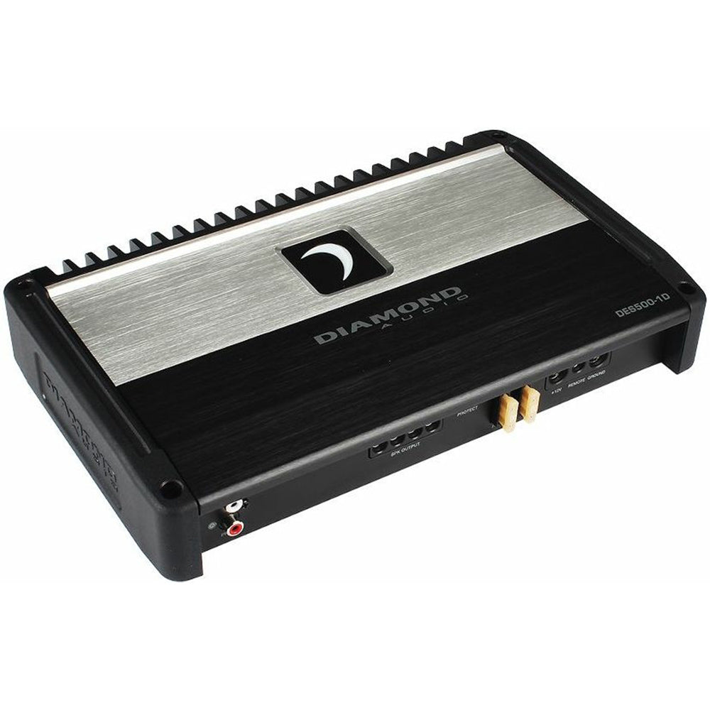 Refurbished Diamond Audio DES500.1D 500W RMS Class D Mono Car Amplifier - High Power Full Range Audio for Cars, Trucks & SUVs | Perfect for Bass Boost & Sound System Upgrades