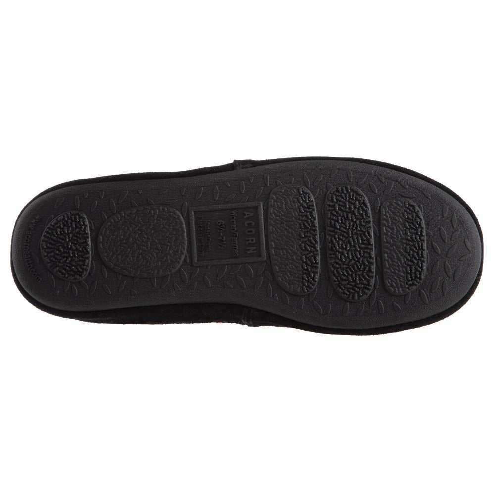 Women's Fairisle Knit Clog Slippers with Non-Slip Indoor/Outdoor Sole - Cozy House Shoes for Winter, Home, Office & Errands