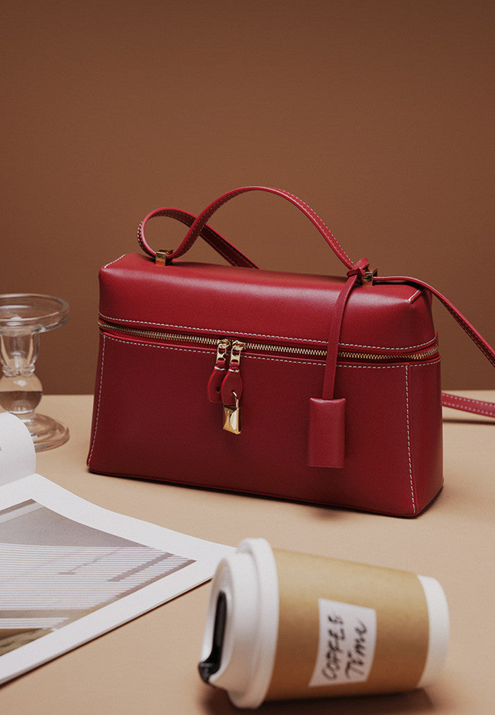 Structured Mini Box Bag for Women - Stylish Crossbody Handbag for Everyday Use, Work, and Travel