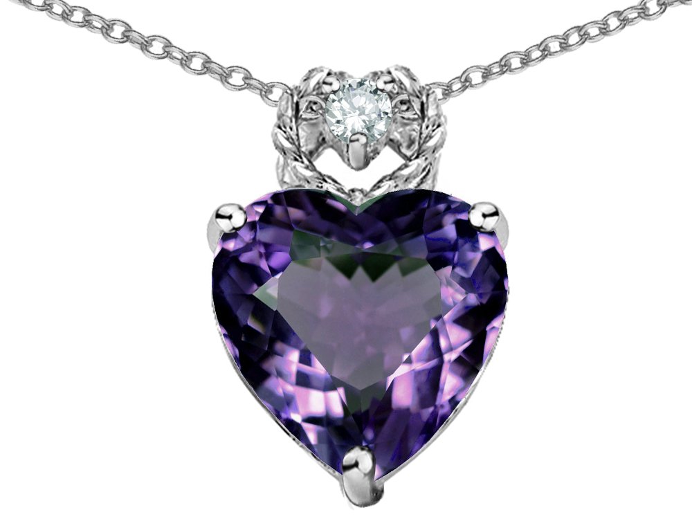 14K White Gold Heart Rope Pendant Necklace for Women - Dainty & Elegant Jewelry Gift for Valentine's Day, Anniversary or Birthday | Perfect for Romantic Dates, Weddings & Special Occasions