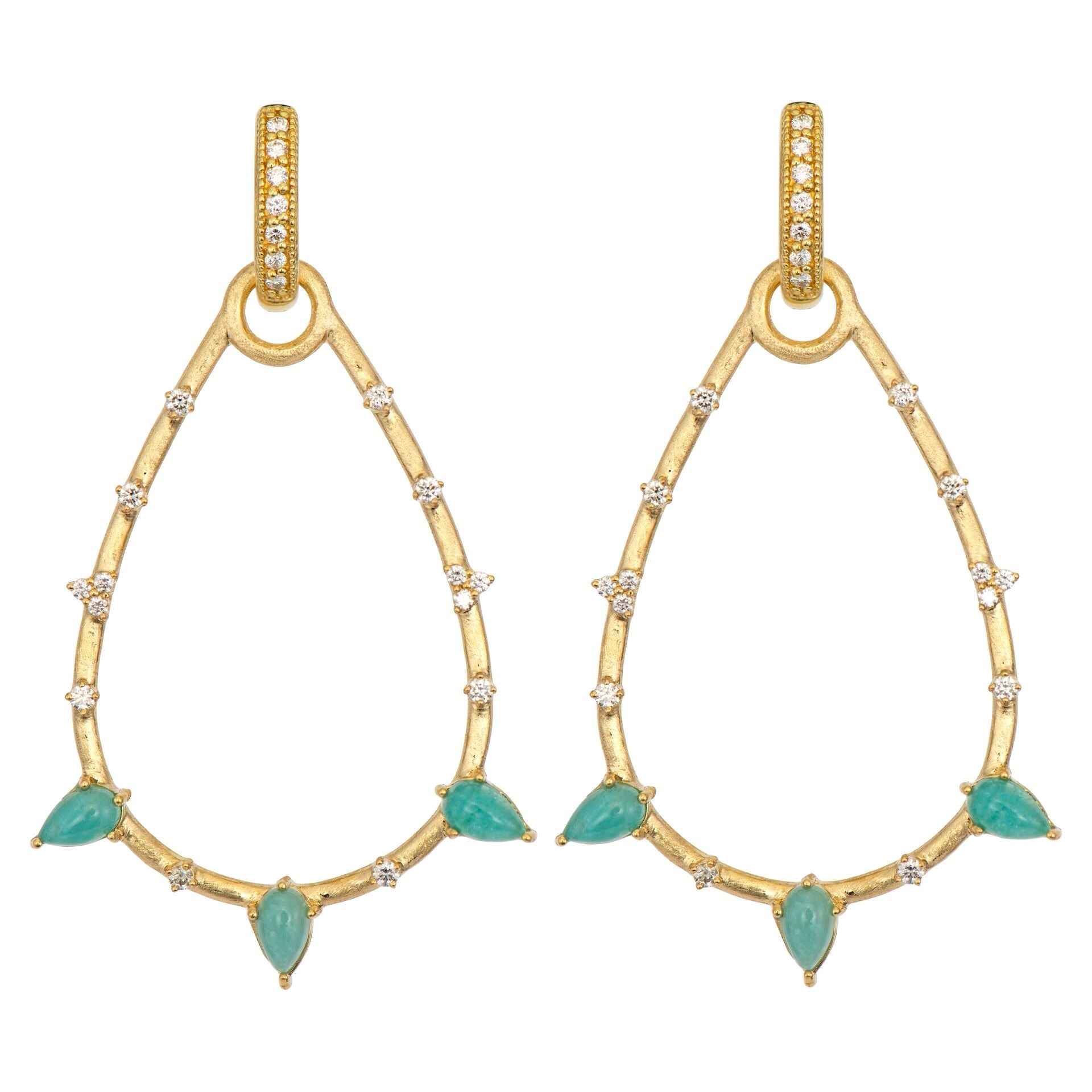 Jude Frances Provence Poire Earring Charm Frames - Elegant French-Inspired Jewelry for Women | Perfect for Weddings, Parties & Special Occasions