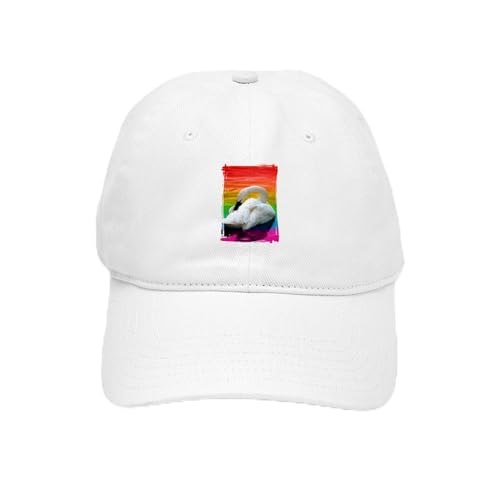White - Rainbow Swan Cap