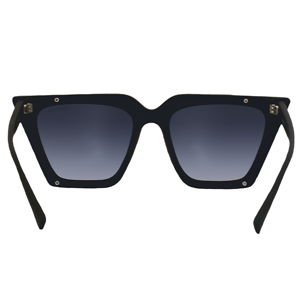 Stylish Black Faded Cateye Sunglasses with Black Lenses - Perfect for Driving, Beach & Outdoor Fashion