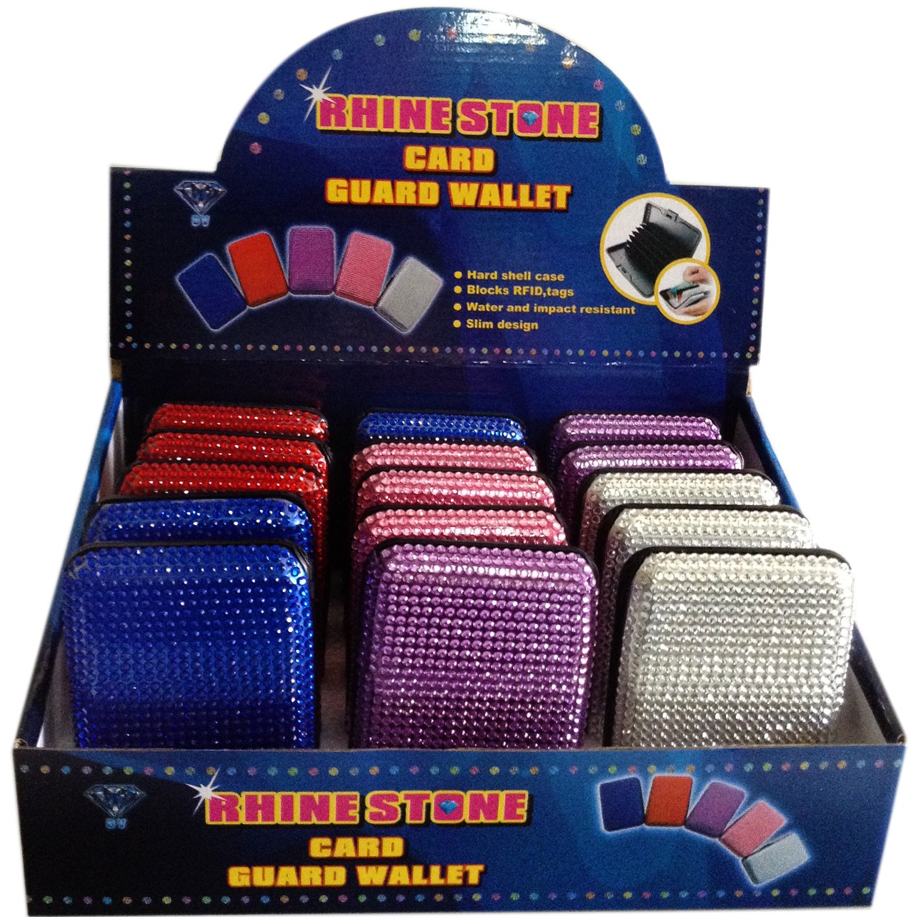 15 Piece Bling Scan Safe RFID Blocking Wallet Set - Stylish & Secure Credit Card Holder for Travel, Shopping & Everyday Use