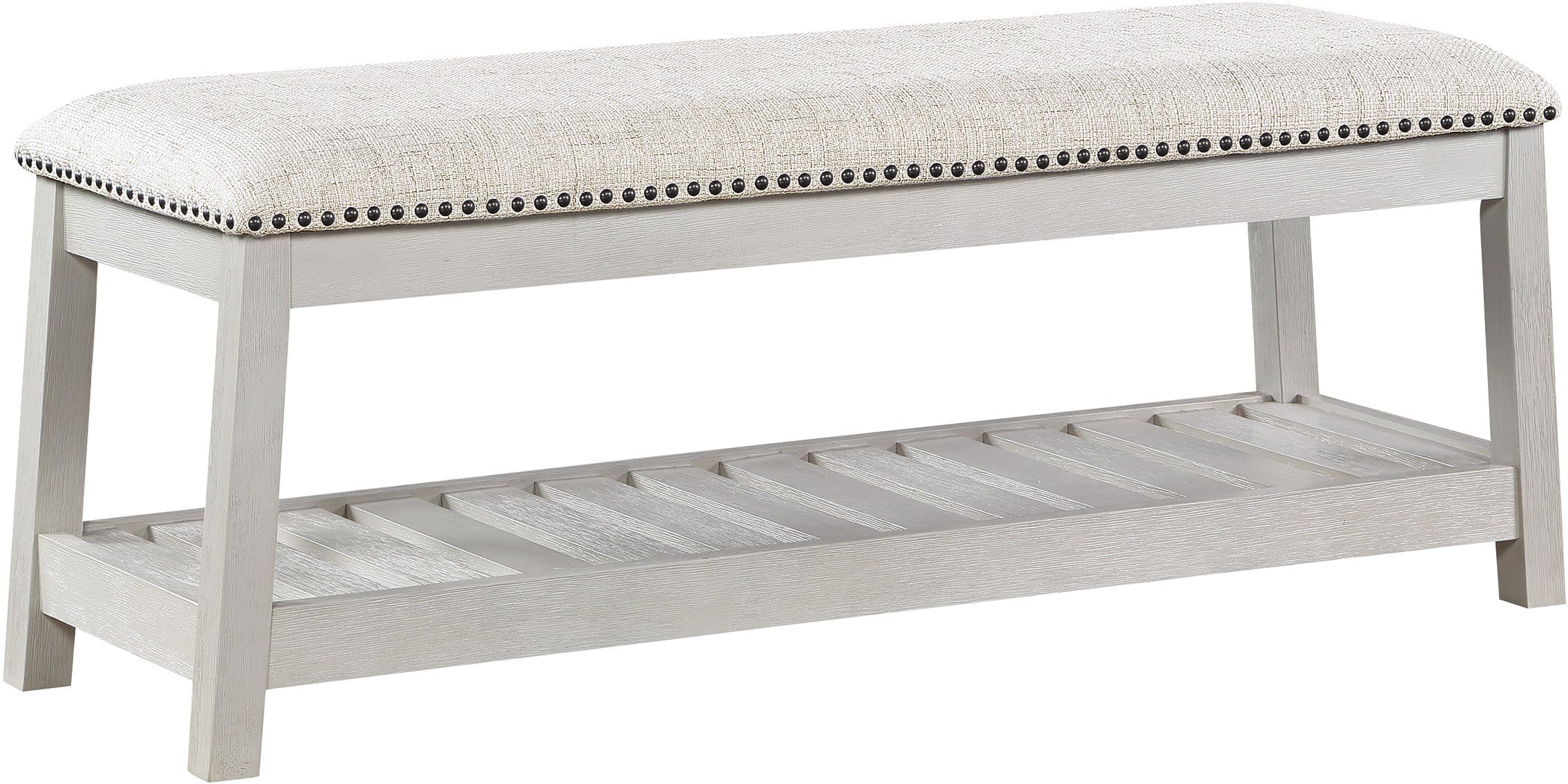 Office Star Lauderdale 48-Inch Bench [LDR] - Durable Office & Home Seating Solution for Waiting Areas, Entryways & Conference Rooms