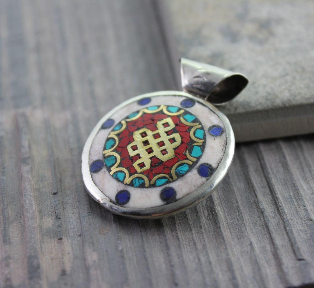 2-Sided Bone Pendant Necklace for Men & Women - Handmade Tribal Jewelry for Everyday Wear, Spiritual Protection & Boho Fashion