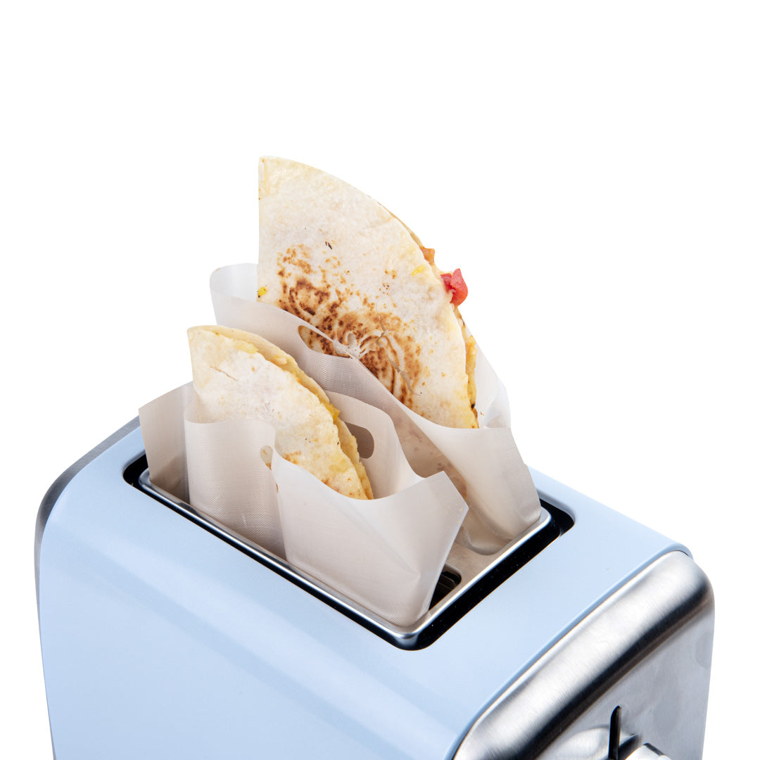 Non-Stick Heat Resistant Kraft Plastic Large Toaster Bags - 8.75