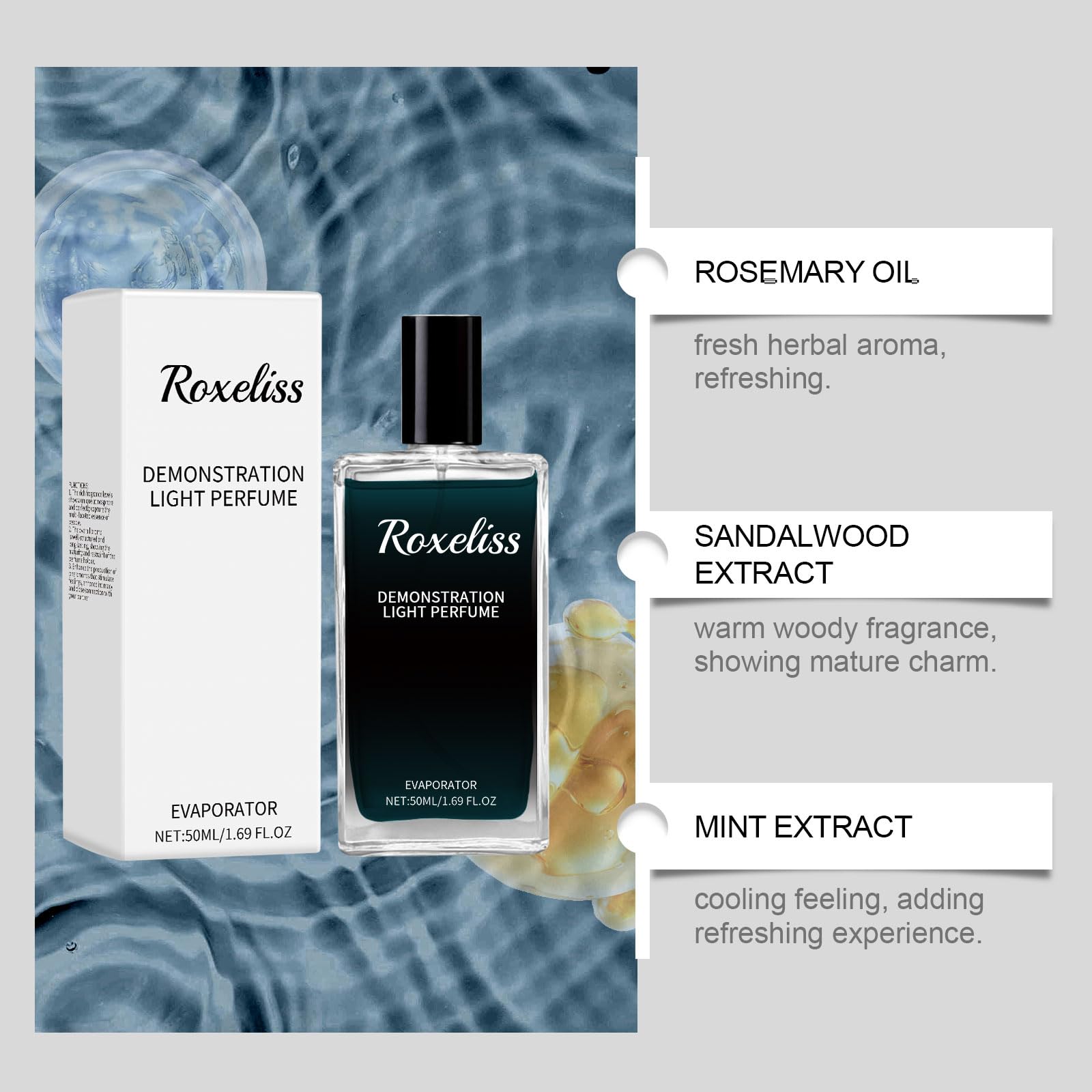 Best Men's Cologne & Perfume - Long Lasting Fragrance for Ears & Wrists - Fresh Light Scent for Men - Perfect for Date Night & Office Wear