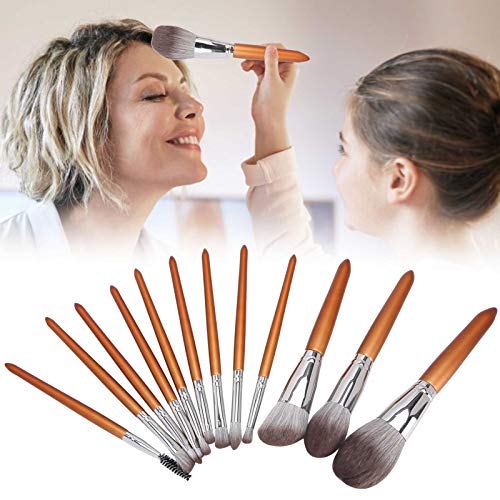 12pcs Soft Makeup Brush Set - Portable Cosmetic Brushes for Eyeshadow & Powder | Travel & Daily Use