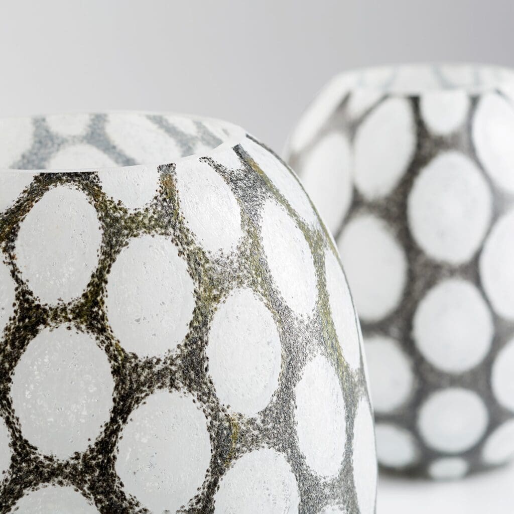 Cyan Design 11067 Brunson Vase - Small Brown and White Ceramic Home Decor for Living Room, Dining Table, or Wedding Centerpiece