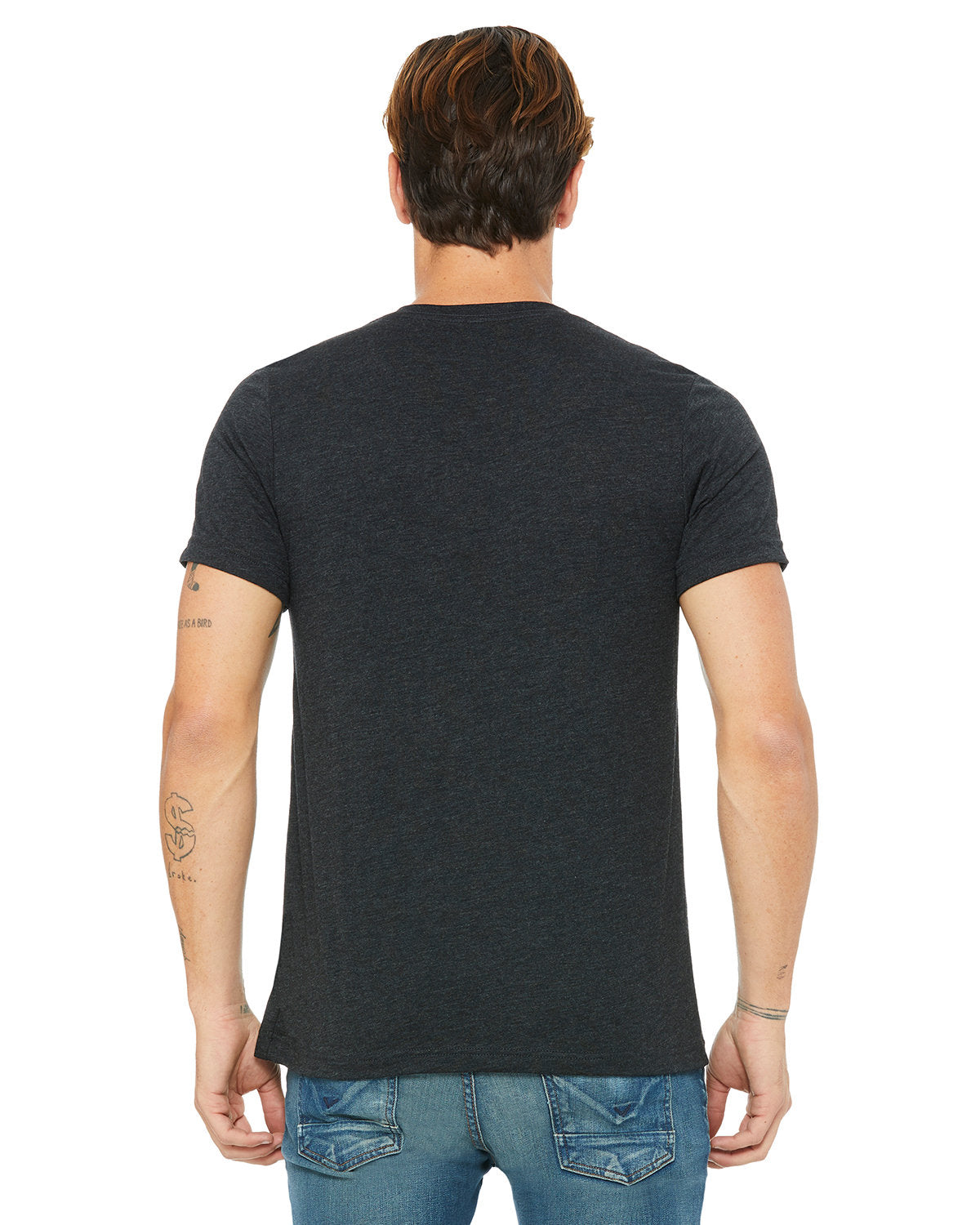 Bella + Canvas 3415C Unisex Triblend V-Neck T-Shirt - Soft Comfortable Tee for Men & Women - Perfect for Casual Wear, Gym, and Everyday Outfits