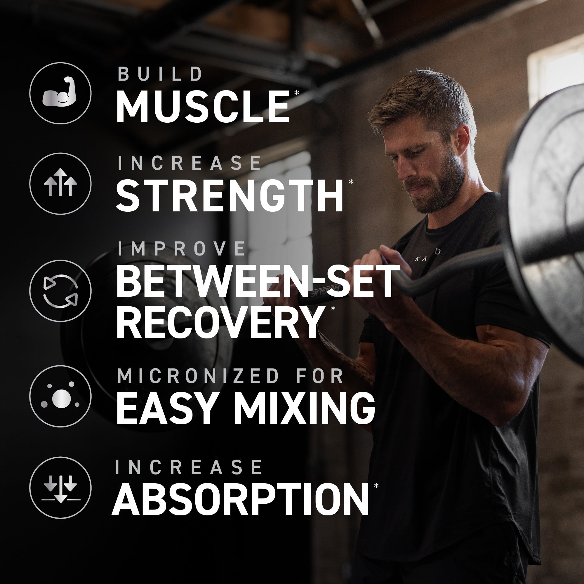 Premium Kaged Creatine Monohydrate Powder - Pure Micronized Muscle Builder for Strength & Recovery - Ideal for Athletes, Bodybuilders & Fitness Enthusiasts