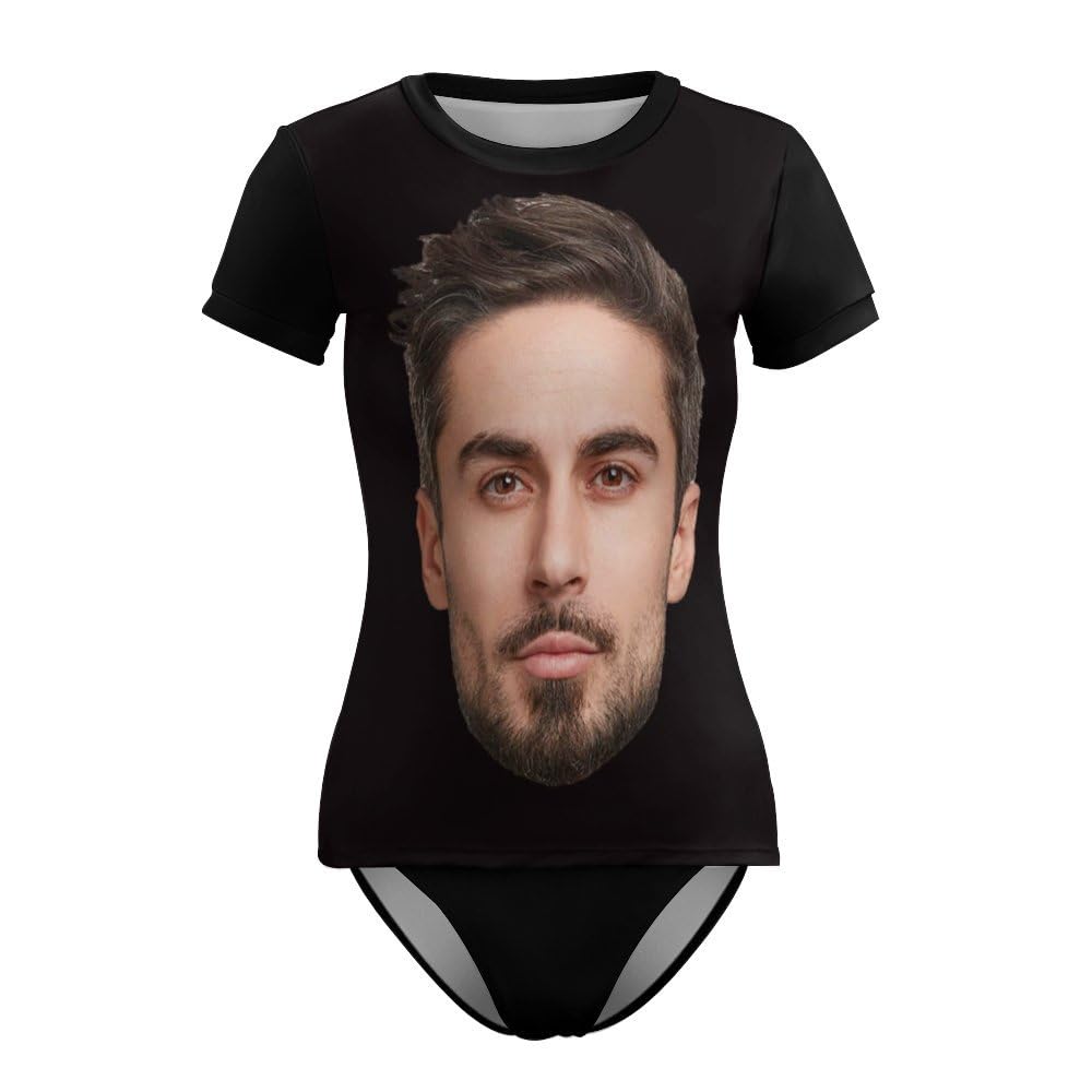 Custom Face Swimsuits for Women - Personalized One Piece Bathing Suits with Photo Print - Unique Beachwear for Pool, Vacation & Summer Outfits