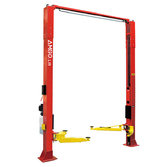 AMGO OHX 10H Two Post Hydraulic Lift - 9000 lb Capacity Auto Car Hoist for Garage & Workshop - Perfect for Vehicle Maintenance, Tire Changes & Repairs