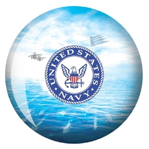 US Navy Themed Bowling Ball | 16 lbs Professional Performance | Perfect for League Play & Navy Enthusiasts | Ideal for Gifts & Sports Events