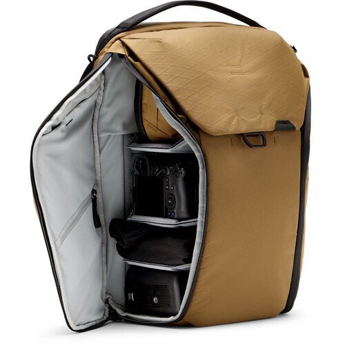 Peak Design Everyday Backpack 30L V2 - Premium Camera & Travel Backpack in Coyote Brown - Perfect for Photographers, Commuters & Outdoor Adventures