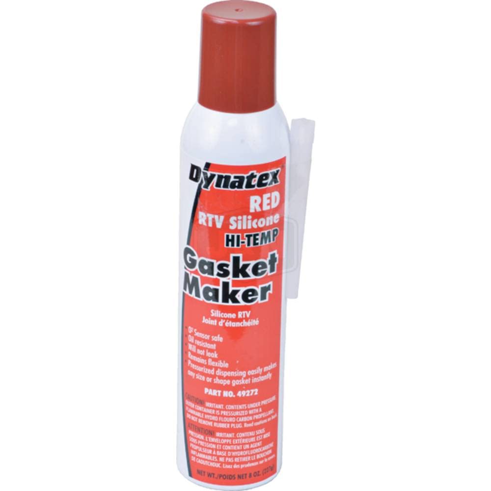 RAParts DTX-49272-JN Dynatex Red High-Temperature Silicone RTV Gasket Maker - Perfect for Automotive Engine Repairs, Valve Cover Seals, and DIY Gasket Fixes