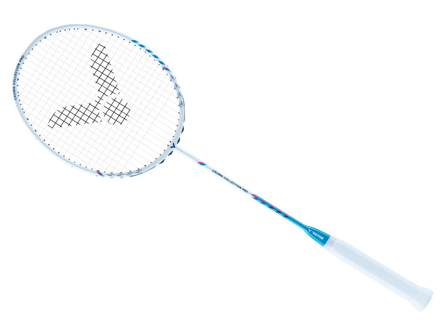 Victor Crown Collection Pro Unstrung Badminton Racket Box Set - Premium White Sports Equipment for Professional Players | Perfect for Tournaments, Training & Gifts