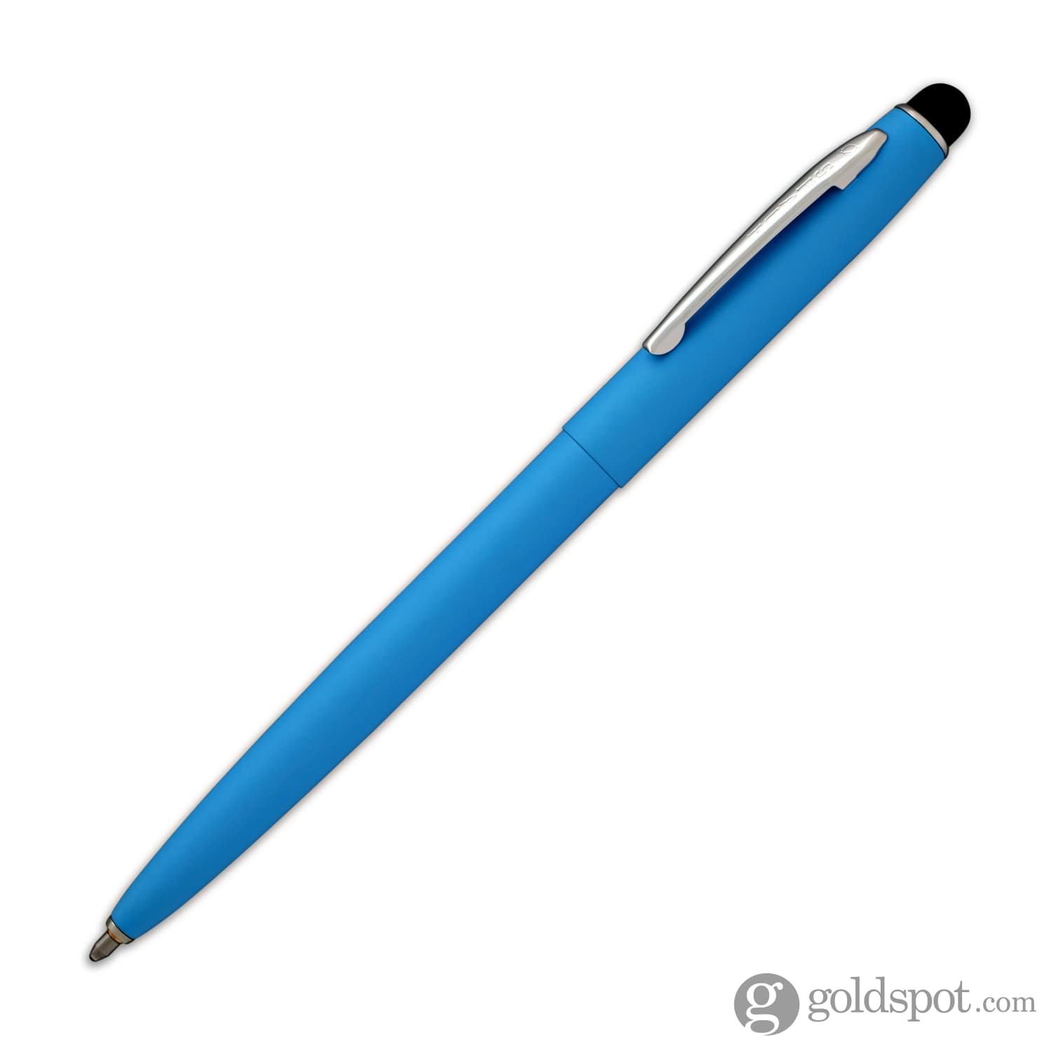 Fisher Space Pen Cap-O-Matic Matte Blue Ballpoint Pen with Stylus - Premium Powder Coated Writing Tool for Office, Travel & Outdoor Adventures