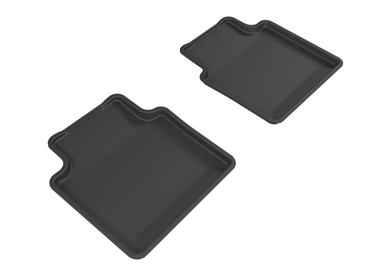 3D MAXpider Custom Fit All-Weather Floor Mats for 2010-2016 Buick LaCrosse - Kagu Series 2nd Row Liners (Black) | Durable, Non-Slip Car Floor Protection for Daily Commute & Family Road Trips