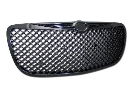 Black Sport Mesh Front Grill for Chrysler Sebring 04-06 | Hood Bumper Cover for Street & Show Cars