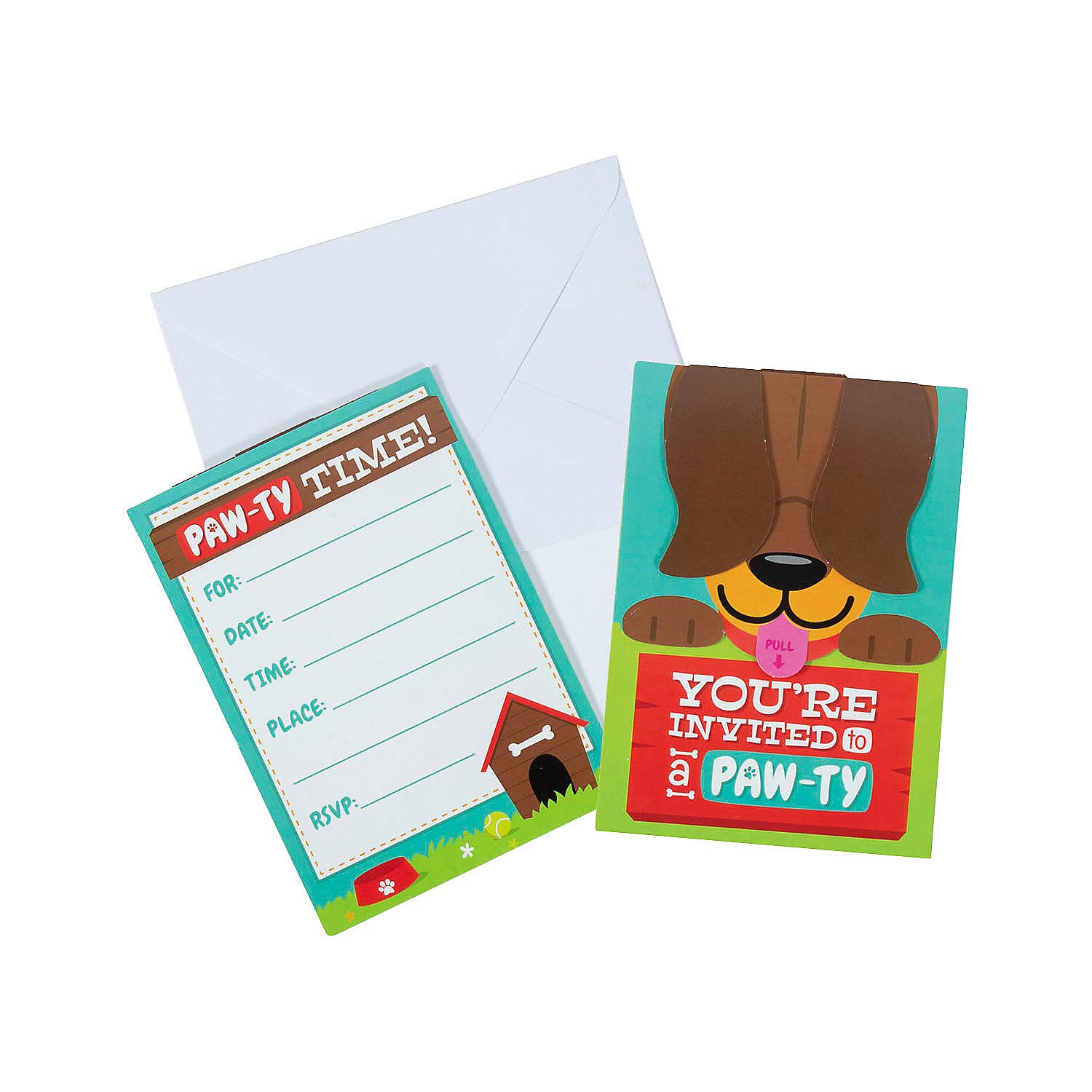 12-Piece Dog Birthday Party Invitations Set - Cute Puppy Themed Invites for Dog Lovers - Perfect for Puppy Birthday Parties & Dog Adoption Celebrations
