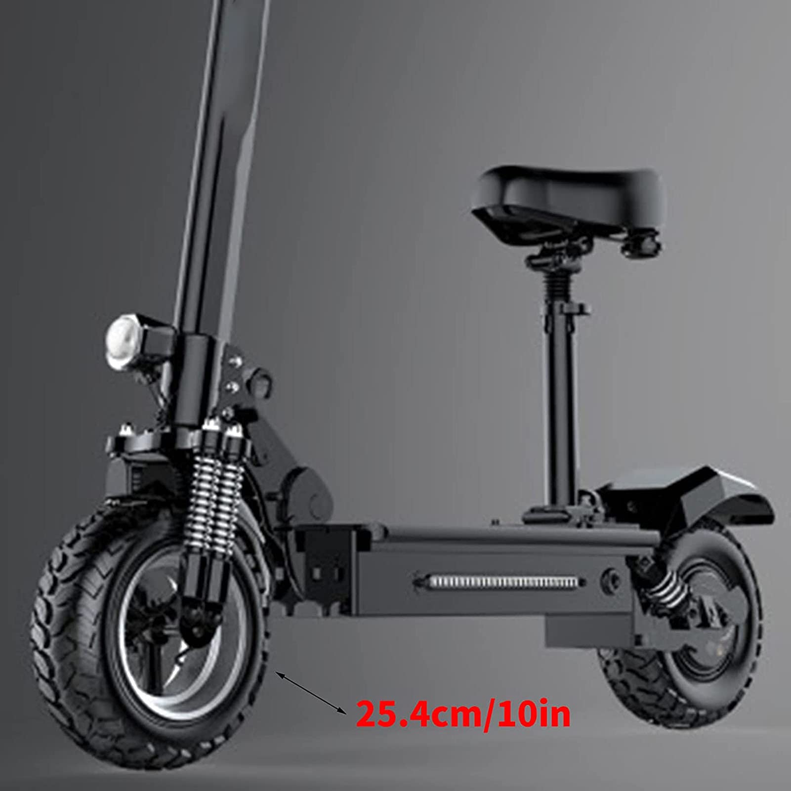 JYCCH 10 Inch Tubeless Electric Scooter Replacement Tires - 255x80mm Durable Rubber Wheels for Smooth Ride | Perfect for Commuting, Urban Travel & Last-Mile Transportation (Black)