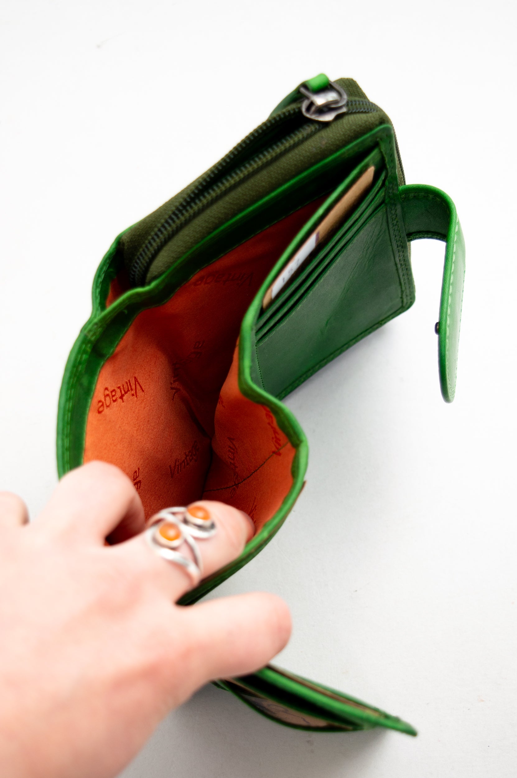 Adrian Klis 157 Women's Genuine Leather Wallet Green - Stylish & Compact for Everyday Use, Travel, and Gift Giving