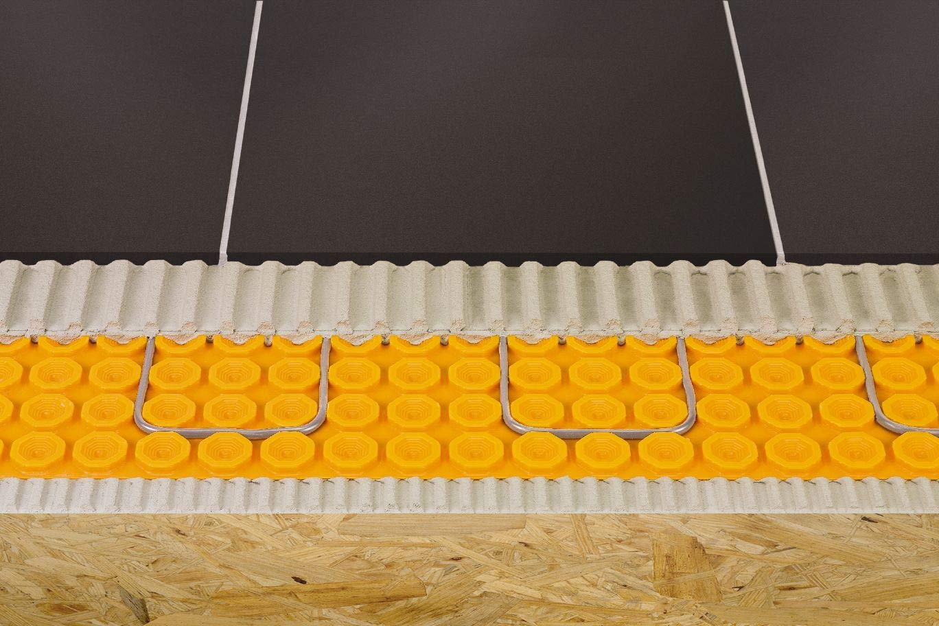 Schluter Systems Ditra Heat DH5MA 1/4 Inch Uncoupling & Waterproofing Membrane - 33.6 Sq Ft (4 Sheets x 8.4 Sq Ft) Polypropylene Underlayment for Radiant Floor Heating - Perfect for Tile, Stone & Laminate Flooring in Bathrooms, Kitchens & Basements