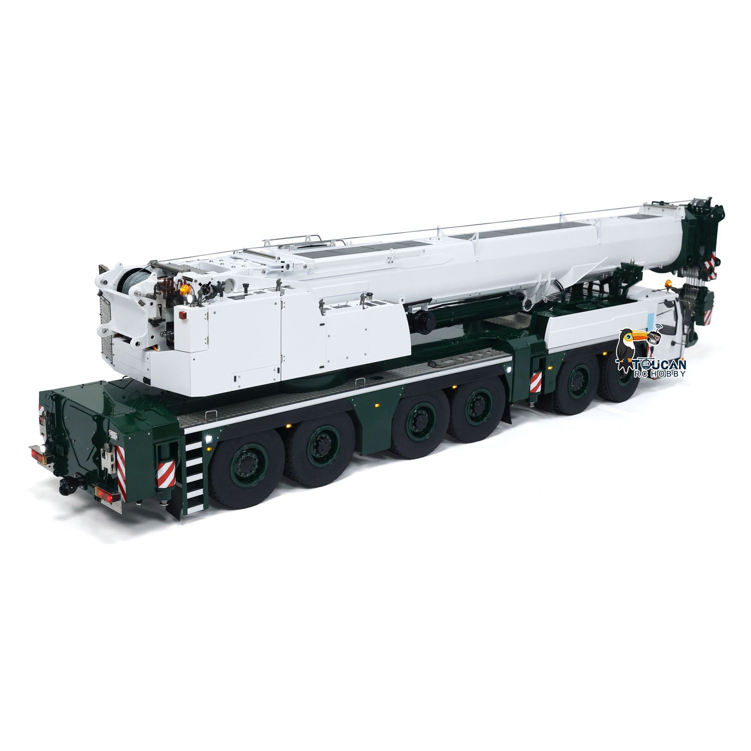 Eyewhale 1/14 Scale 6-Axle LTM1350 RC Hydraulic Mobile Crane - 5M Length Radio Controlled Heavy Duty Construction Vehicle, Ready-to-Run (PNP) Hobby Model for Adults - Perfect for Construction Site Simulation, RC Enthusiast Collections, and Engineering Education