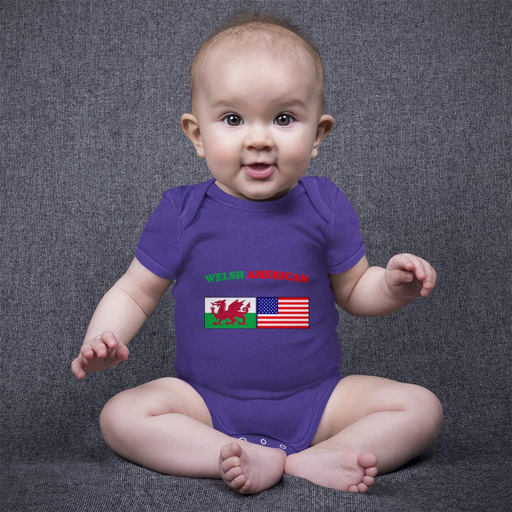 Custom Welsh American Funny Cotton Baby Bodysuit for Boys & Girls - Soft & Comfortable Infant Outfit for Everyday Wear, Photo Shoots & Special Occasions