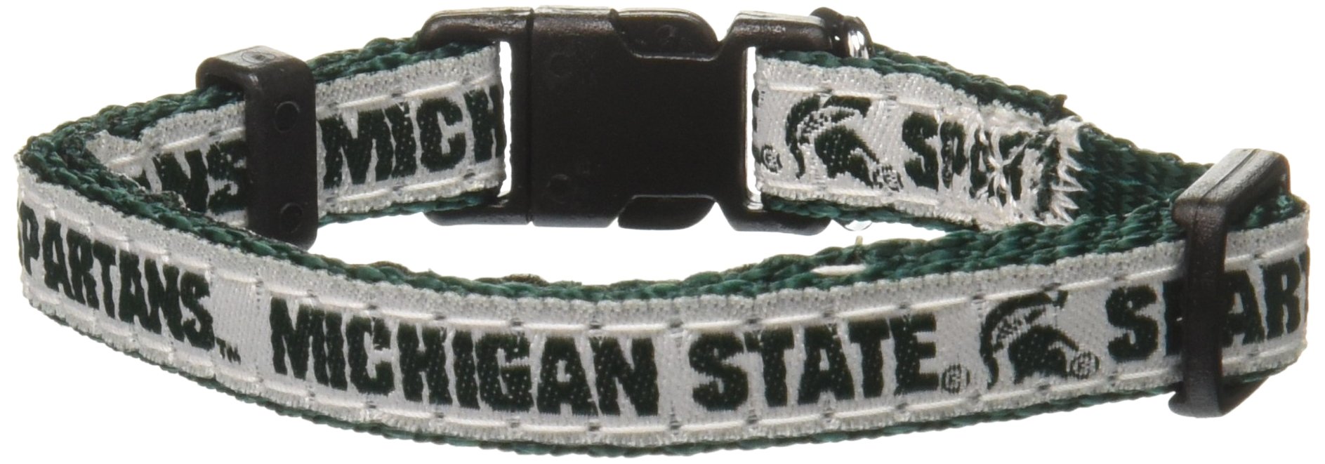 Michigan State Spartans College Team Dog Collar - Small Size for Small Dogs - Perfect for Game Day, Walks & Spartans Fan Pets