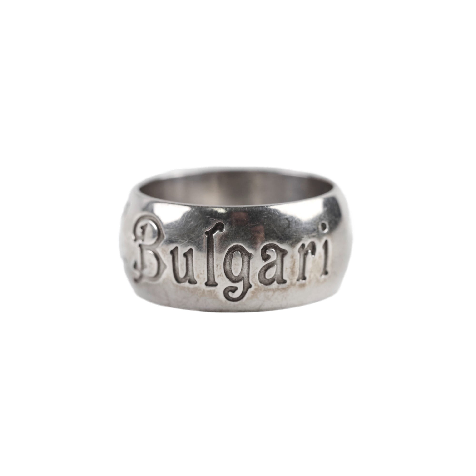 Bvlgari Save the Children Silver Ring - Size 56 (US 7.5) - Sterling Silver Charity Jewelry for Women - Perfect for Gifts, Weddings & Special Occasions