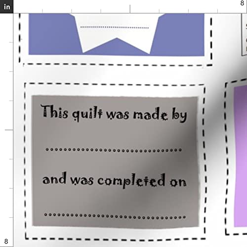 Spoonflower Printed Satin Fabric by The Yard - Quilt Labels, Sewing Lining, Apparel, Fashion Blankets & Home Decor | Perfect for DIY Projects, Clothing, and Crafting