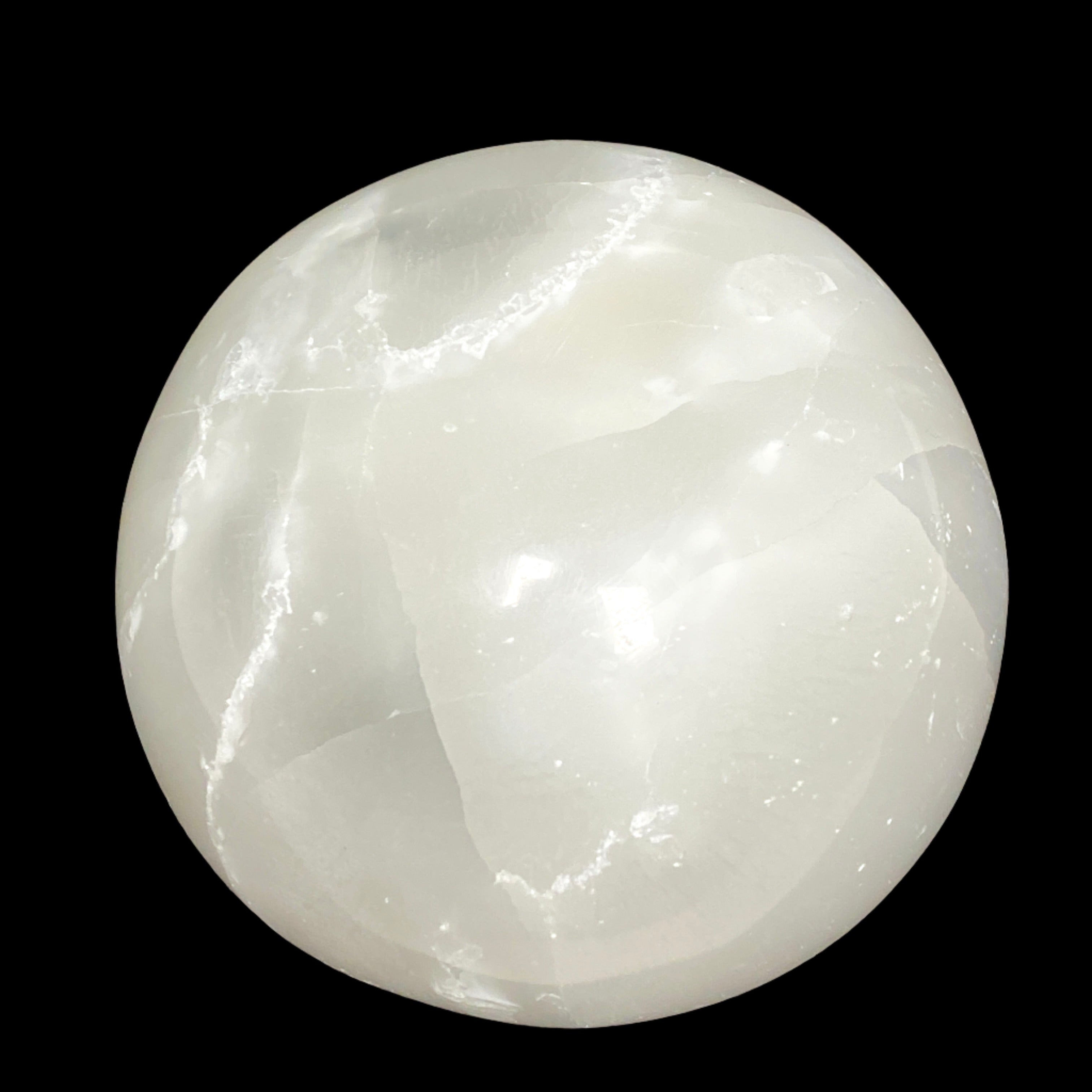 Natural Selenite Crystal Sphere SEL 01 - Healing Stone for Meditation, Energy Cleansing & Home Decor - Perfect for Yoga, Reiki & Spiritual Practices