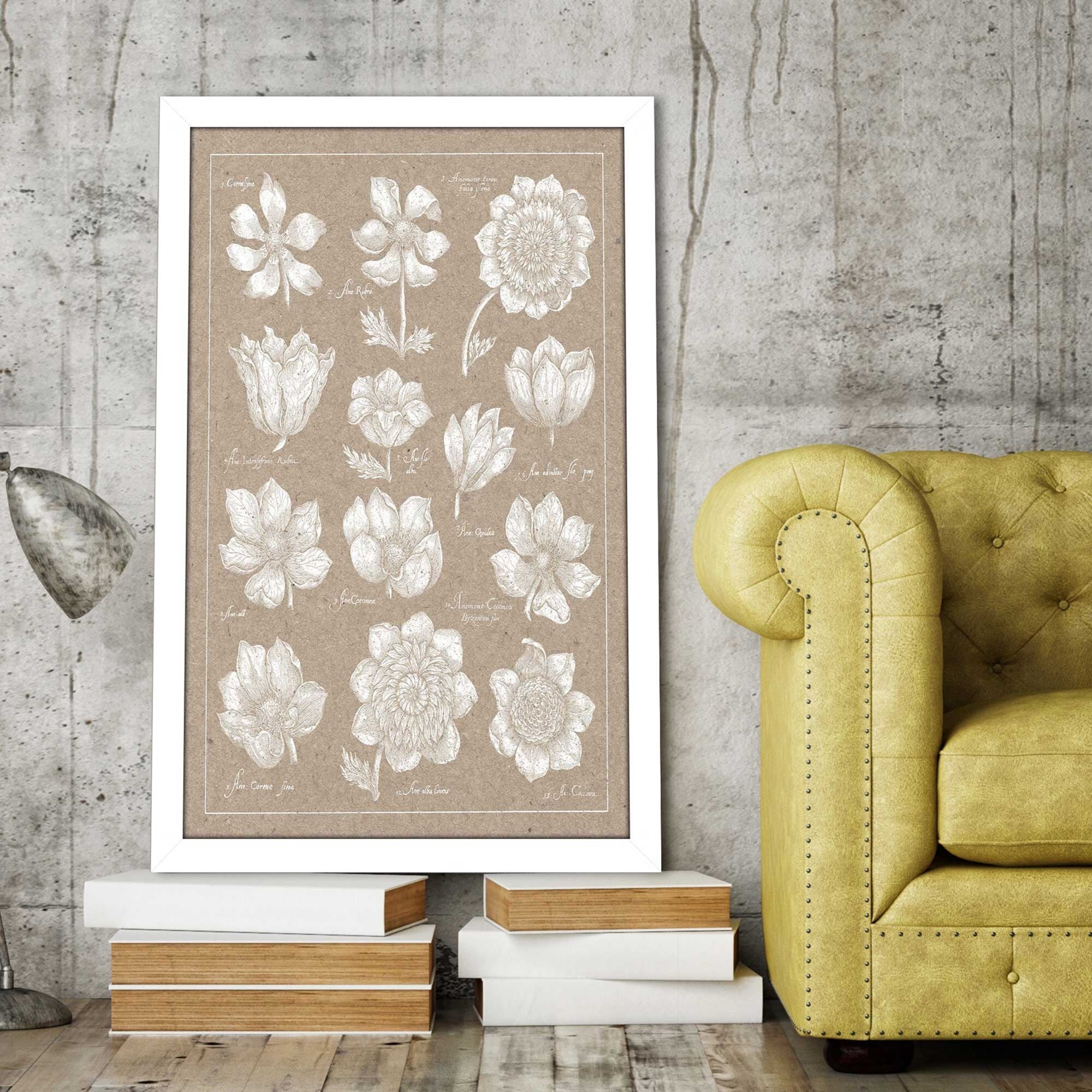 Anemone Print Acrylic Plate - Vibrant Sea Anemone Art for Home Decor, Kitchen Serving, or Wall Display