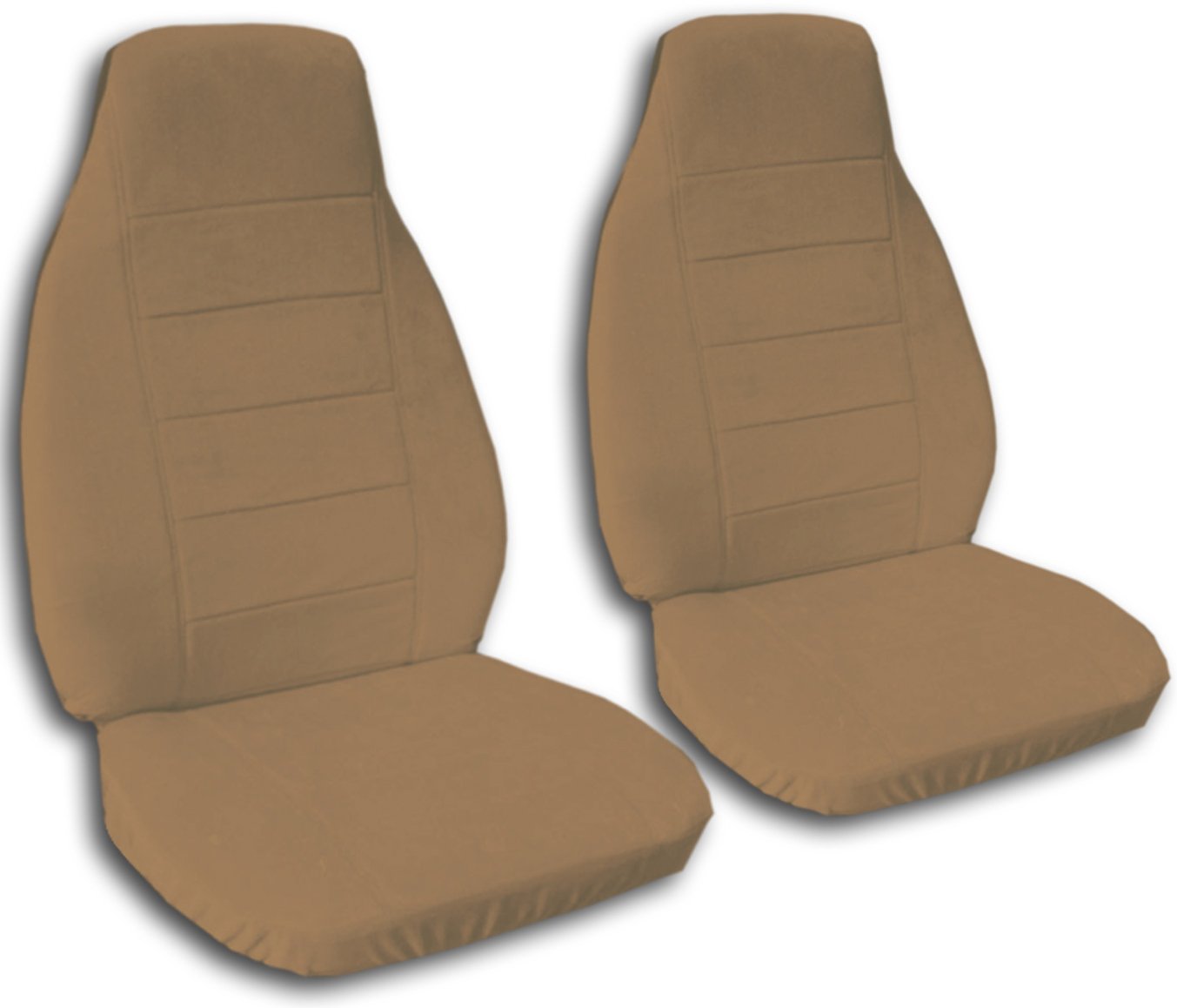 Premium Universal Fit Solid Brown Car Seat Covers - Airbag & Seat Belt Compatible - Durable Bucket Seat Protection for Cars, Trucks & SUVs - Perfect for Daily Commute, Road Trips & Family Travel (22 Color Options)