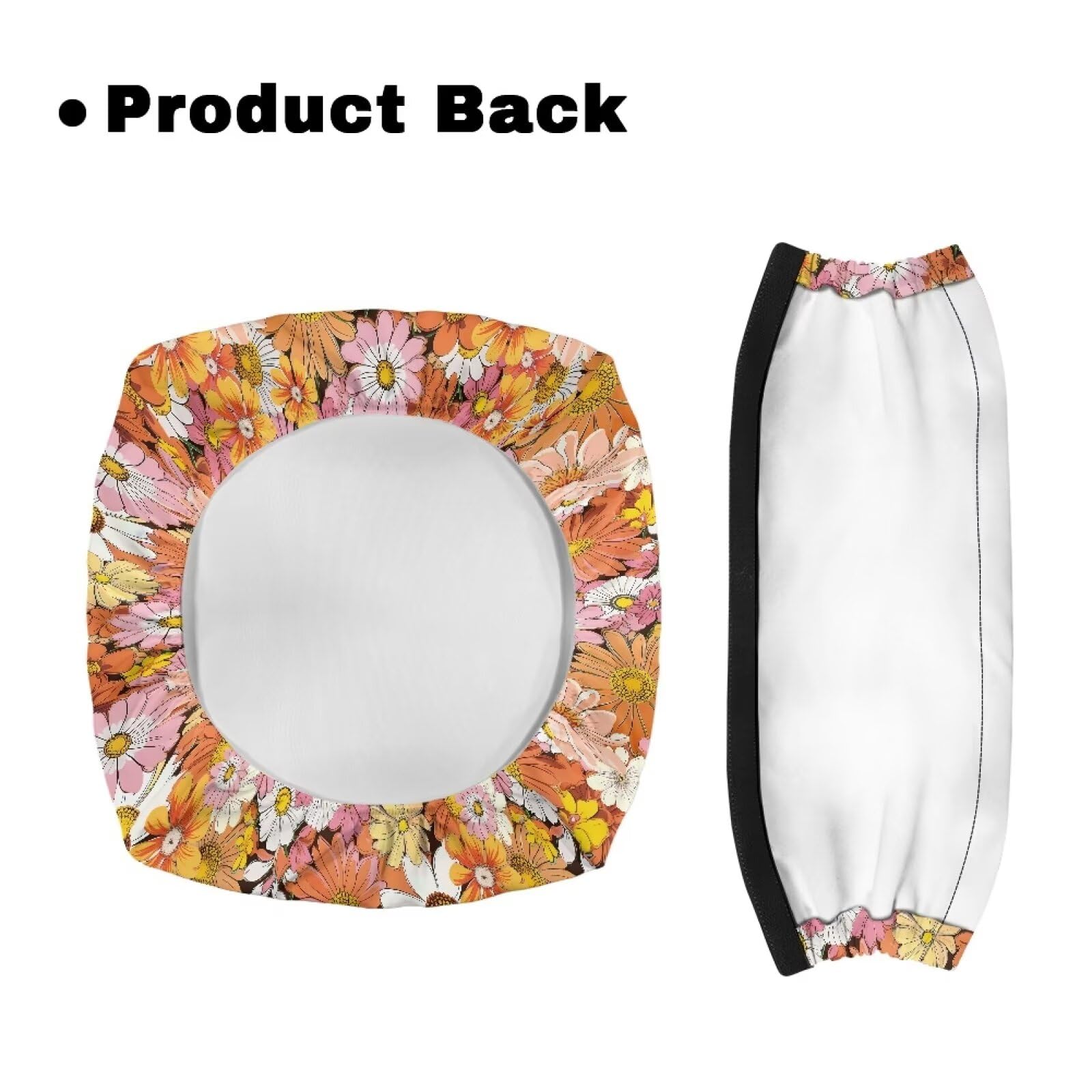 **Daisy Walker Seat Cover - Universal Rollator Walker Seat and Backrest Cover for Seniors & Ladies - Washable Flower Design - Perfect for Indoor & Outdoor Mobility Support**