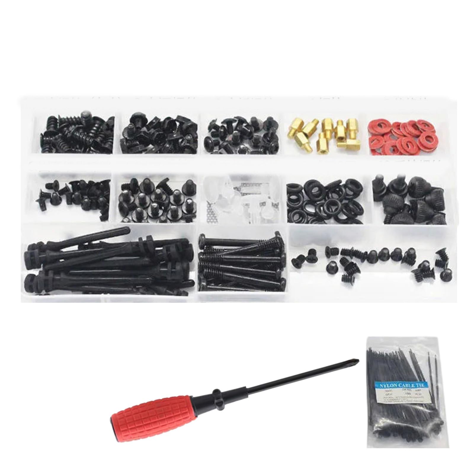 CANNXI Computer Screw Motherboard Standoffs Kit - Rust-Resistant & Anti-Oxidation for Hard Drives & PC Cases - Perfect for DIY Computer Builds & Upgrades