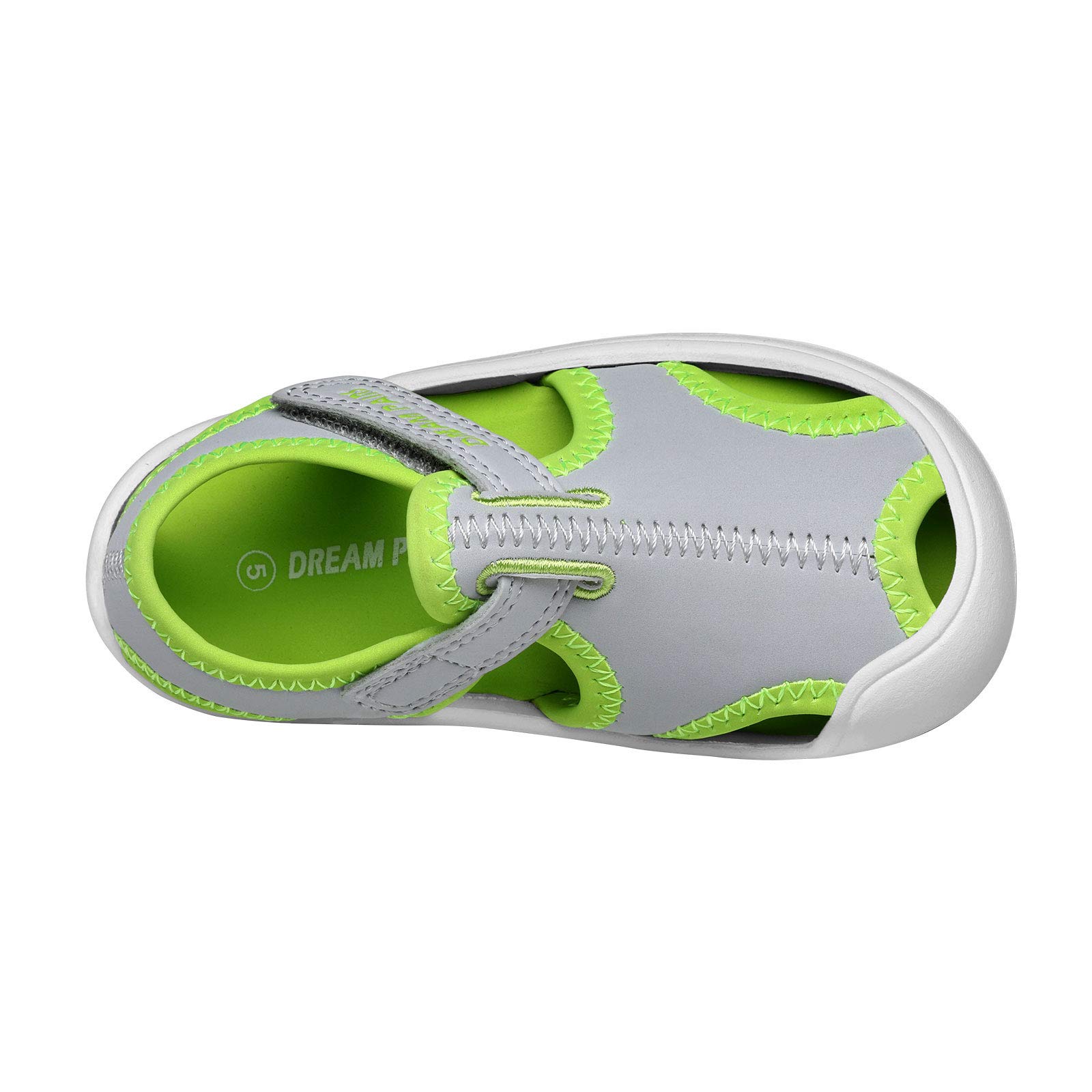 **DREAM PAIRS Boys Girls Toddler & Little Kid Closed Toe Summer Sandals - Water Shoes for Beach, Pool & Outdoor Play**