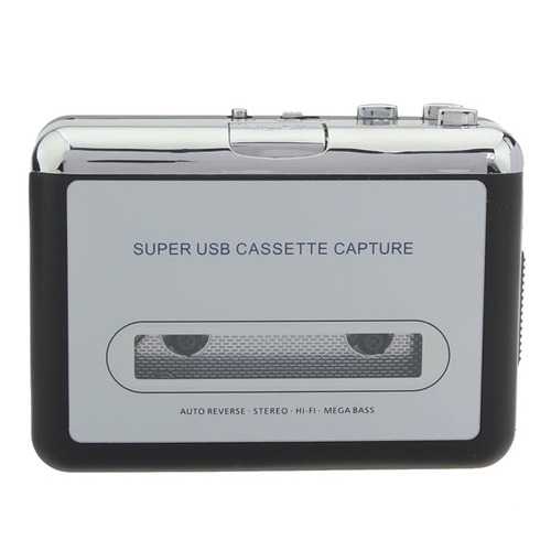 12V 10W USB Stereo Cassette to MP3 Converter - Digitize Old Tapes to Digital Audio Files for Car, Home & Music Lovers