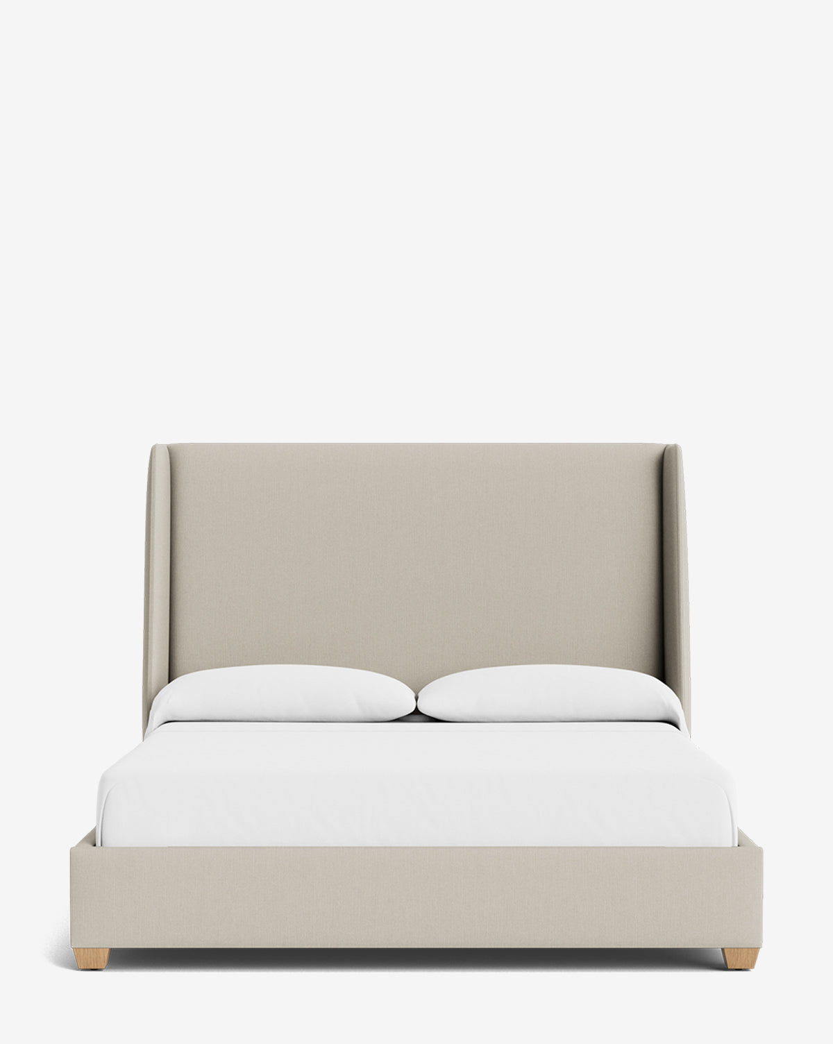 Walt Bed Tall Headboard - Queen Size Upholstered Bed Frame with Adjustable Height - Perfect for Modern Bedroom Decor & Small Spaces