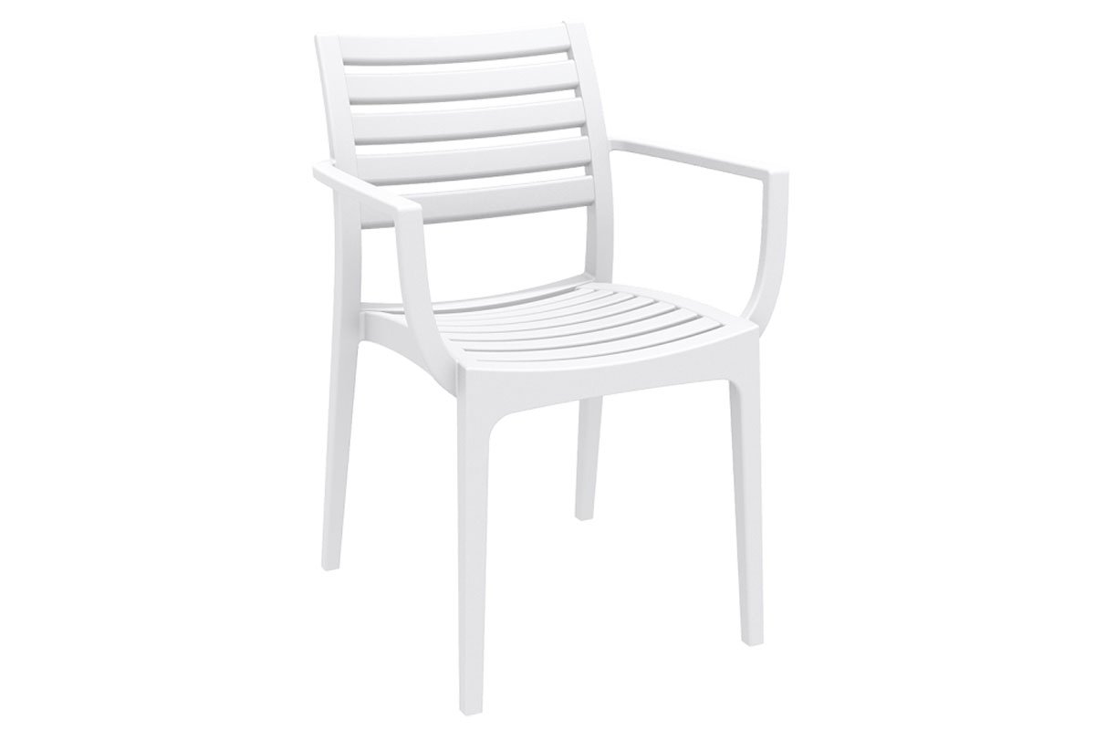 Artemis Outdoor Lounge Chair - Stackable, Weather-Resistant Patio Armchair for Poolside, Garden & Backyard Relaxation